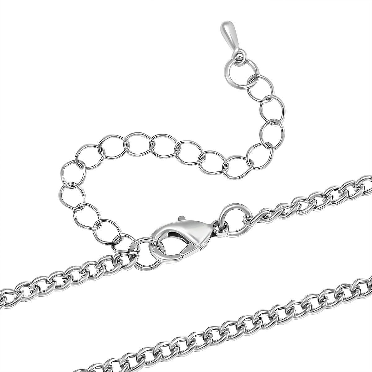 Designer Inspired Enamled Snow Flake Egg Crystal Necklace - White