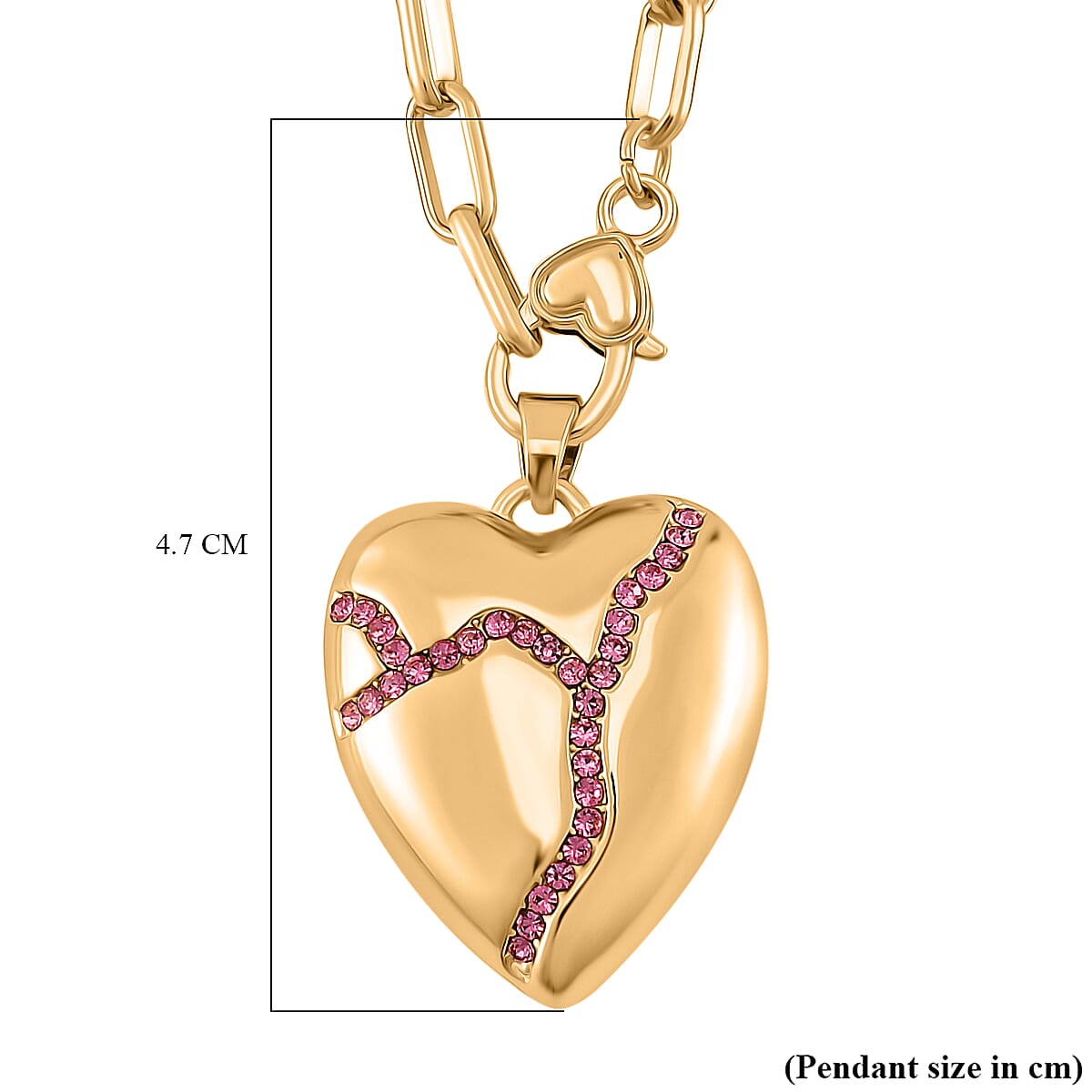 Pink Crystal Necklace (Size - 24) 0.01 ct 0.010 Ct. Pink Crystal Necklace (Size - 24) 0.01 ct 0.010 Ct.