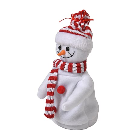 Stuffed Dancing Snow Man (3xAAA Battery not inc.) - White