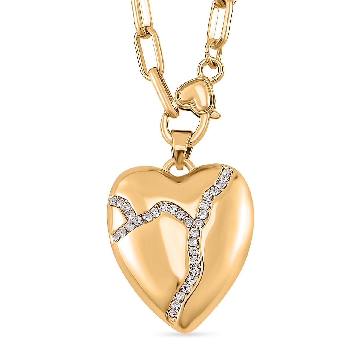 Designer Inspired- White Crystal  Necklace (Size - 24)