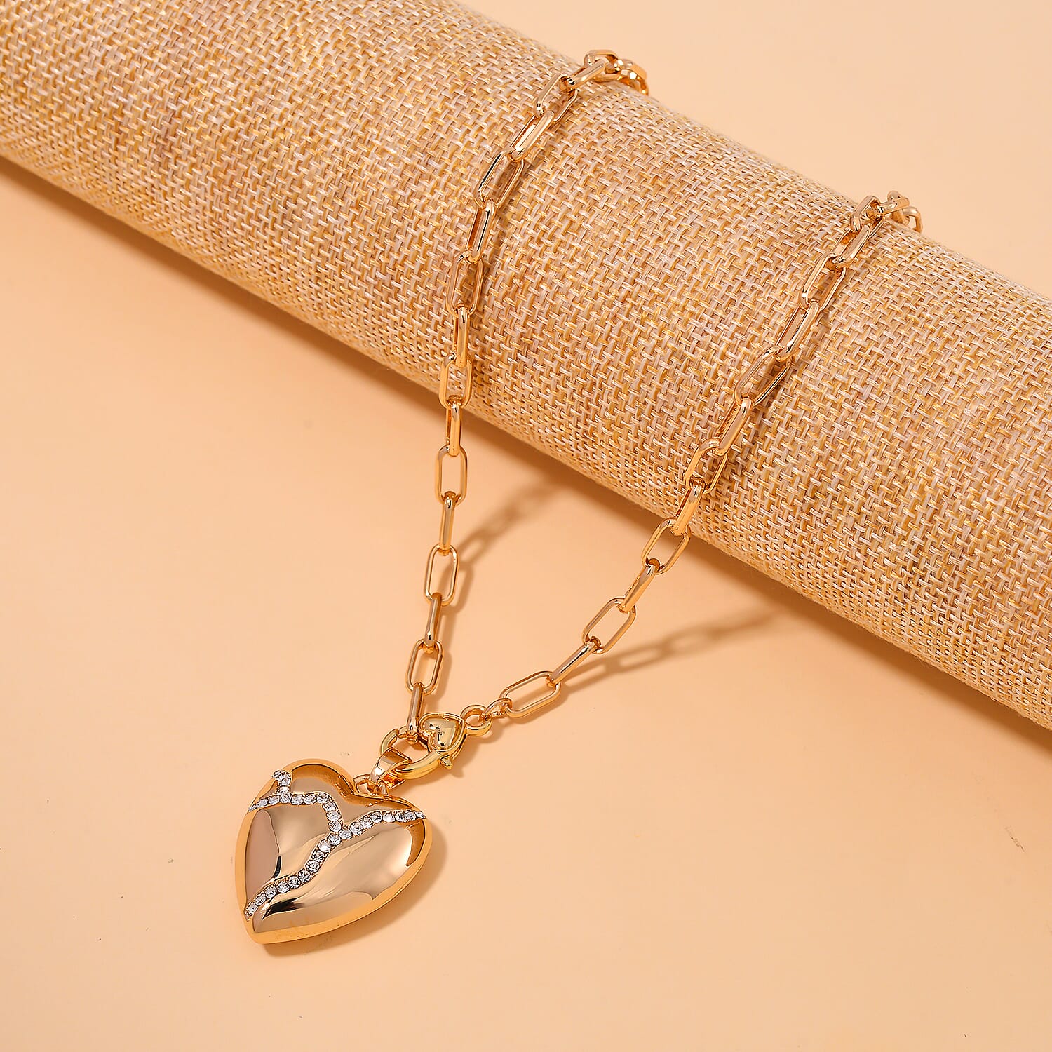 Designer Inspired- White Crystal  Necklace (Size - 24)