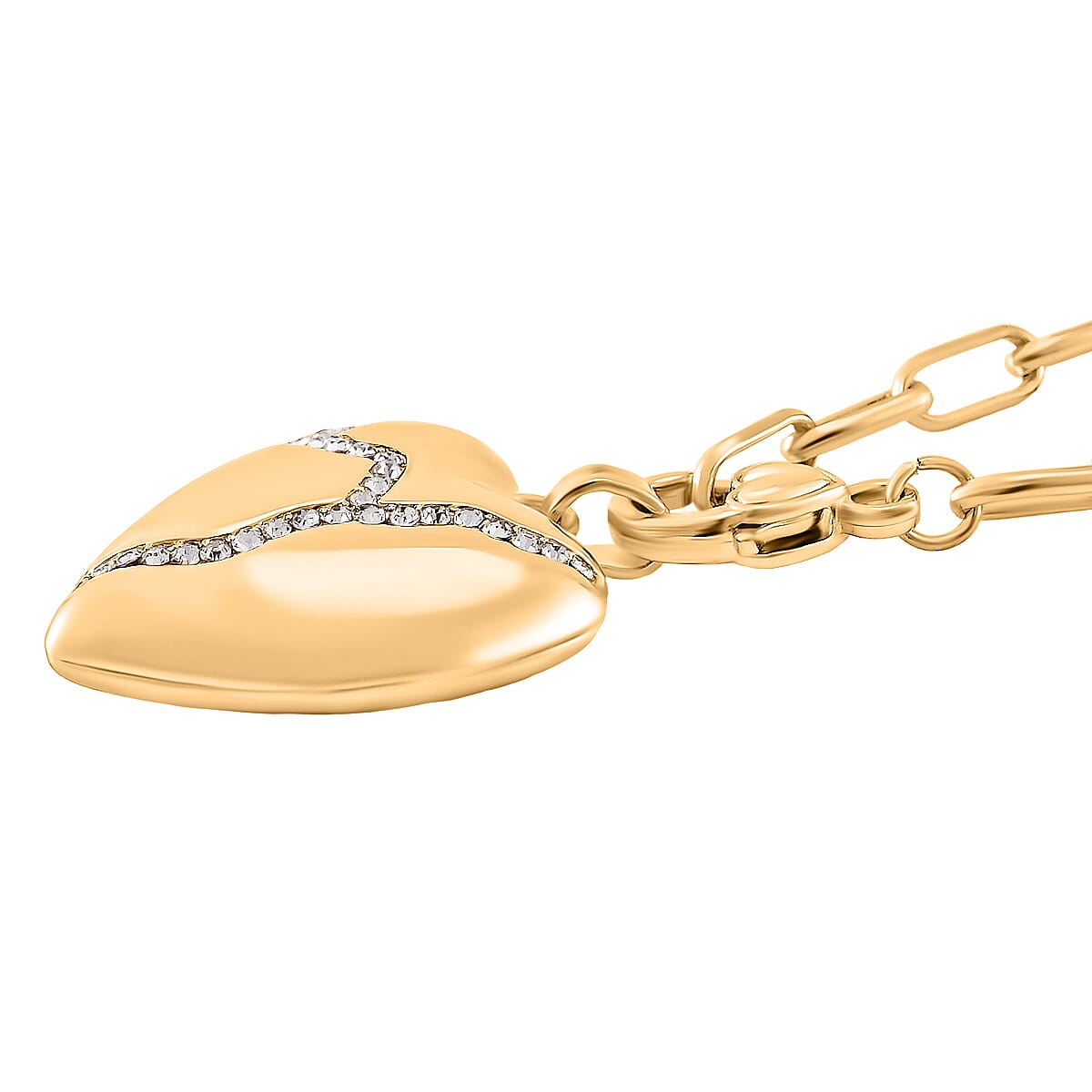 Designer Inspired- White Crystal  Necklace (Size - 24)