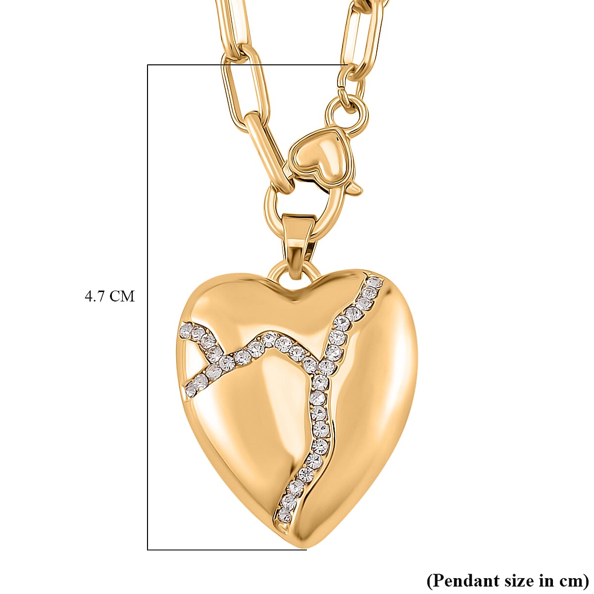 Designer Inspired- White Crystal  Necklace (Size - 24)