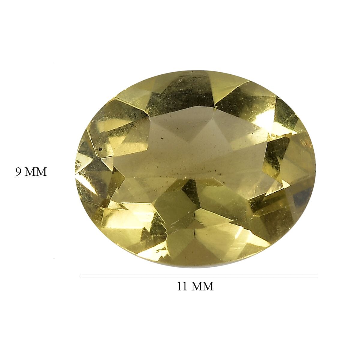 Green Gold Quartz Oval 11x9 mm