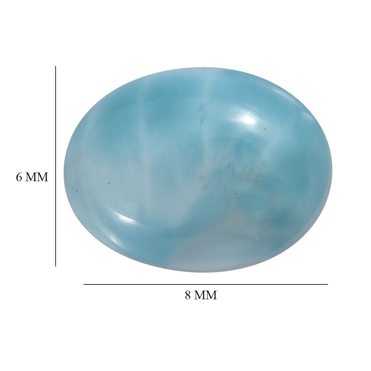 Larimar Oval 8x6 mm