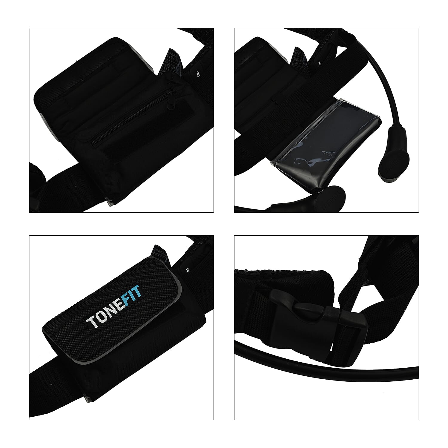 TONEFIT Multifunctional Running Belt - Works Like A Cross Trainer For Full Body Workout - Treadmill or Outside Running
