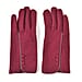 Luxury Cashmere Wool Gloves With Button Detailing and Fleece Lining - Red