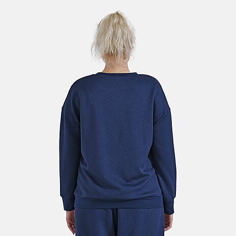 La Marey Loungewear Top (Size S) - Navy