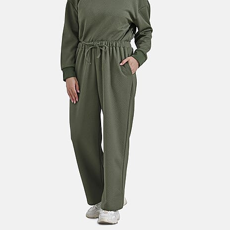La Marey Lounge Wear Trousers (Size L) - Green