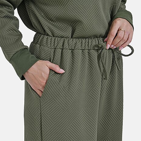 La Marey Lounge Wear Trousers (Size L) - Green