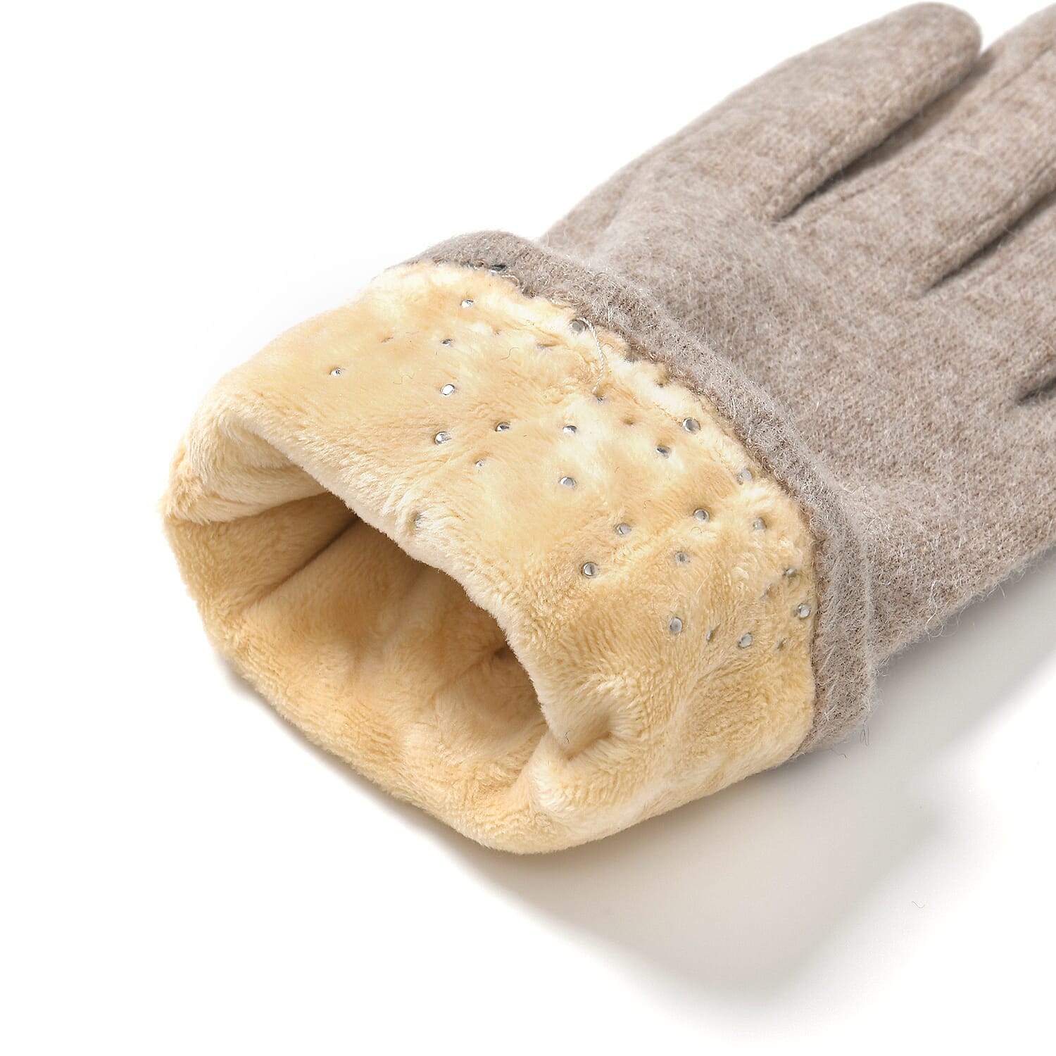 Gloves - 70% cashmere wool - One Size- Beige Gloves - 70% cashmere wool - One Size- Beige