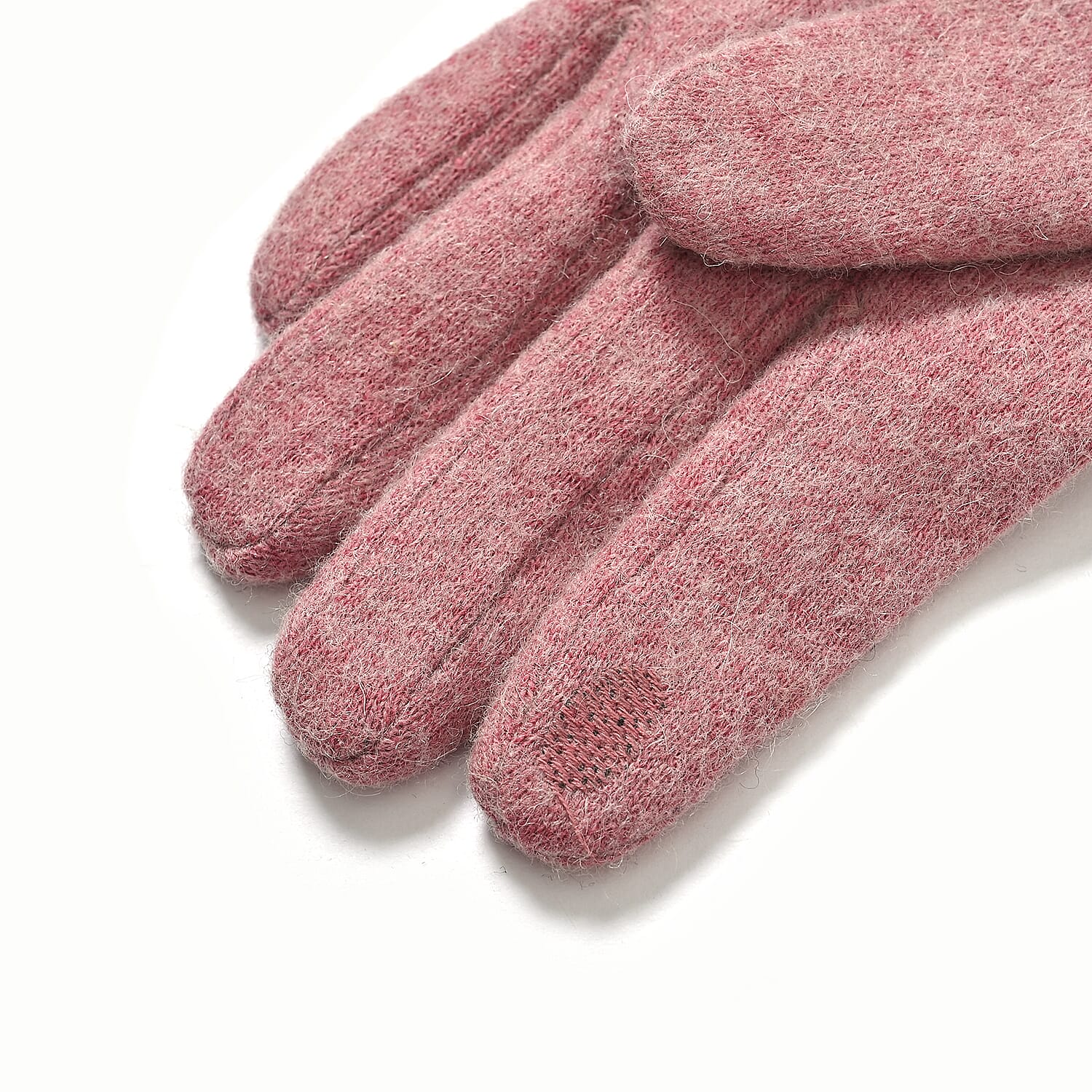 Gloves - 70% cashmere wool - One Size- Pink