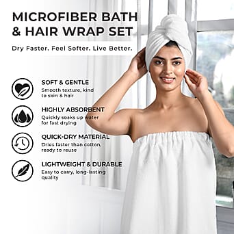 https://tjcuk.sirv.com/Products/78/5/7852241/Soft-Comfortable-Microfiber-Bath-and-Hair-Wrap-Cap-Set-White_7852241_1.jpg?w=342&h=342
