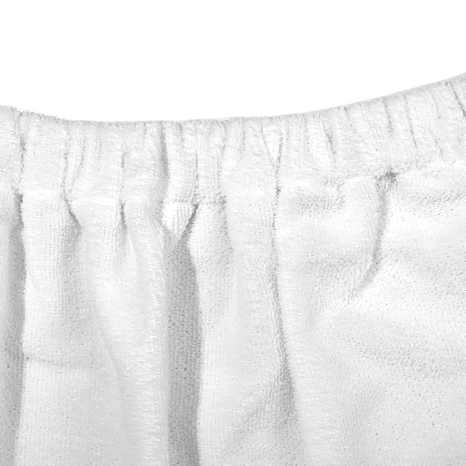 Soft - Comfortable Microfiber Bath and Hair Wrap Cap Set - White