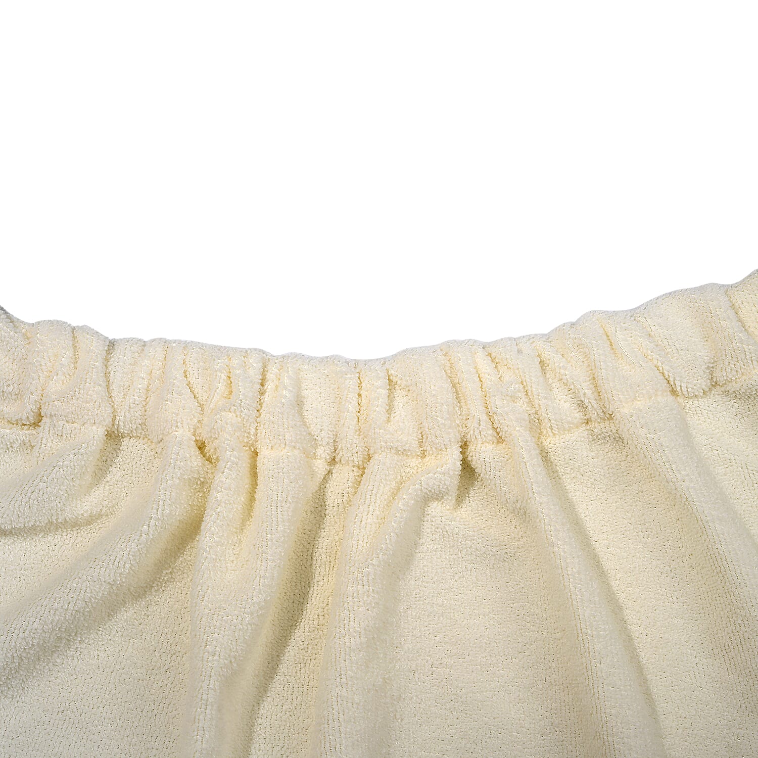 Soft - Comfortable Microfiber Bath and Hair Wrap Cap Set - Cream