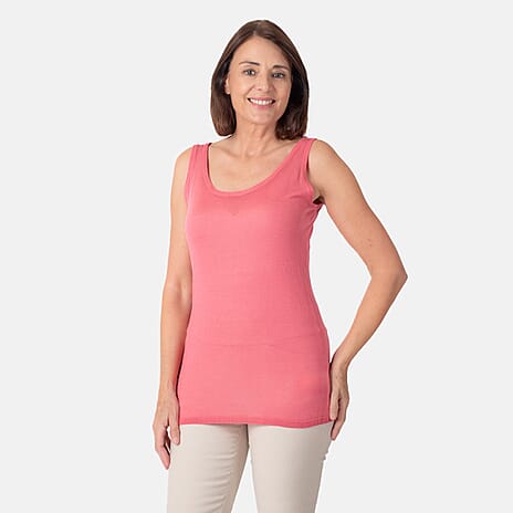 Geox Ladies Fine Gauge Tank Top (Size M) - Dark Begonnia