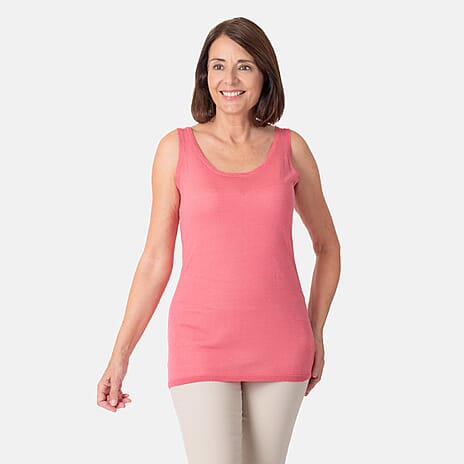 Geox Ladies Fine Gauge Tank Top (Size M) - Dark Begonnia