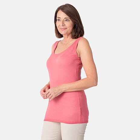 Geox Ladies Fine Gauge Tank Top (Size M) - Dark Begonnia