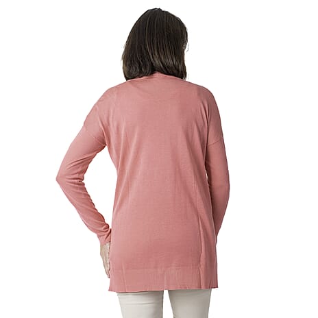 Geox Ladies Fine Gauge Cardigan (Size XS) - Dark Begonnia