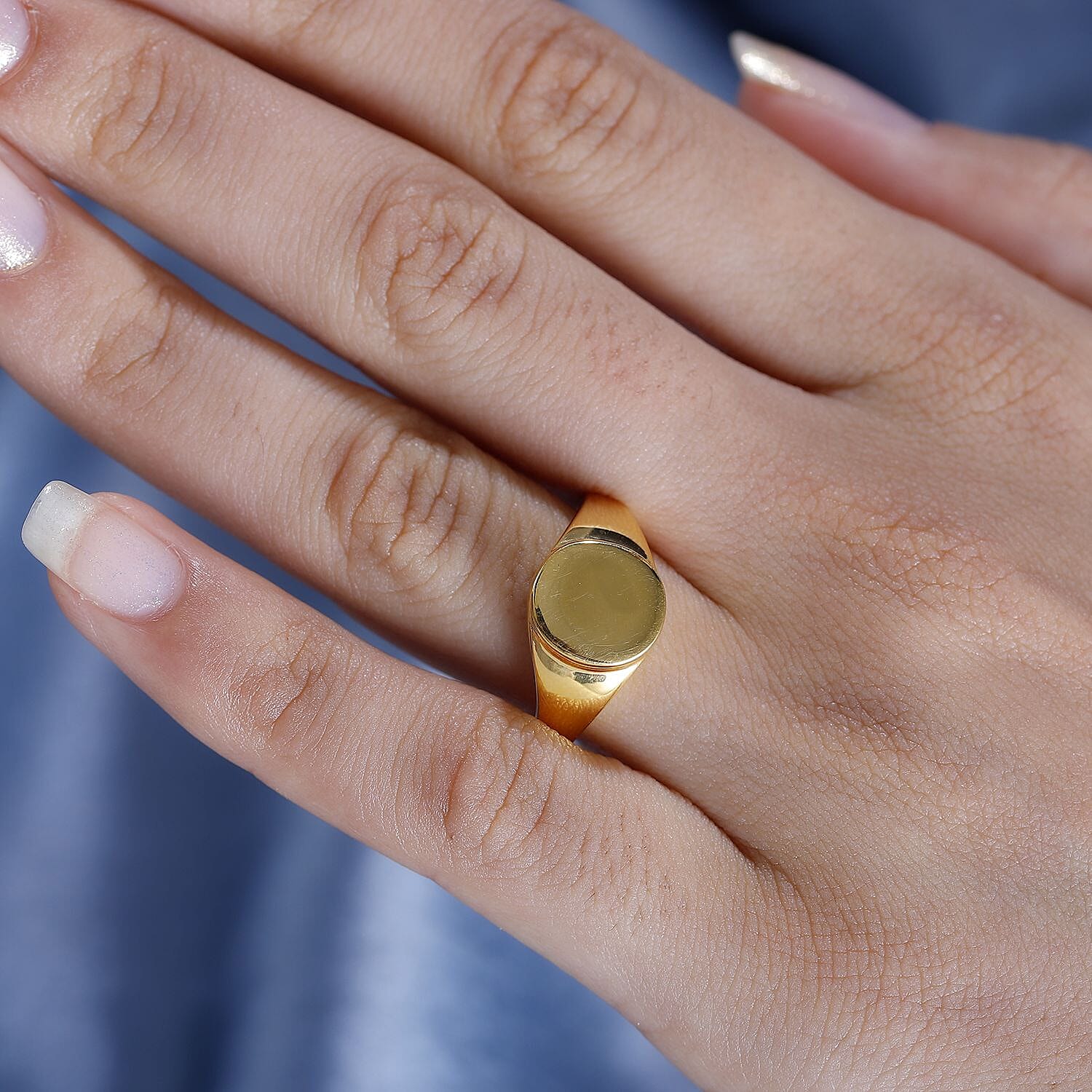 JCK Vegas Mega Closeout - 22K Yellow Gold SIGNET Ring (91.6% Gold Purity)