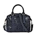 Genuine Leather Convertible Vintage Style Bag with Embossed Damask