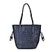 Genuine Leather Embossed Floral Tote Bag