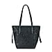 Genuine Leather Embossed Floral Tote Bag
