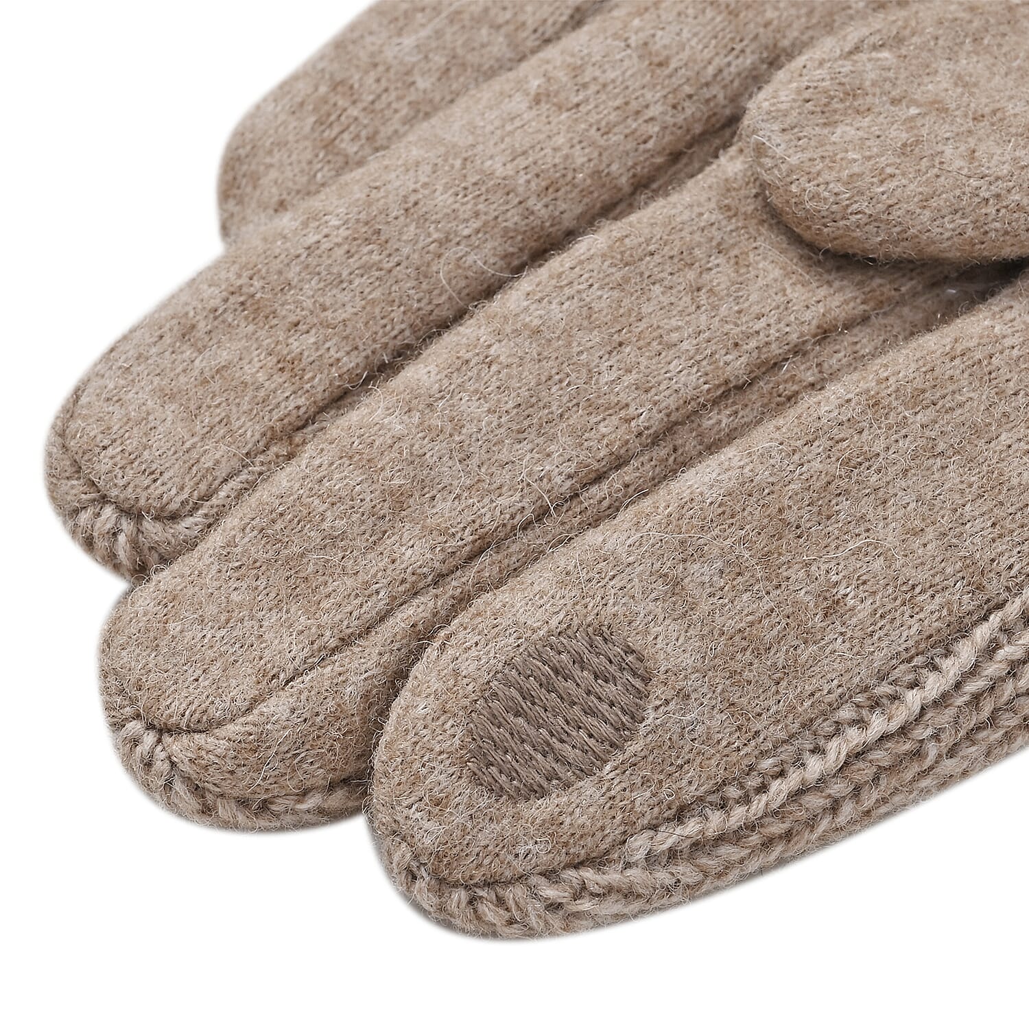 Cashmere Wool Gloves - Beige Cashmere Wool Gloves - Beige
