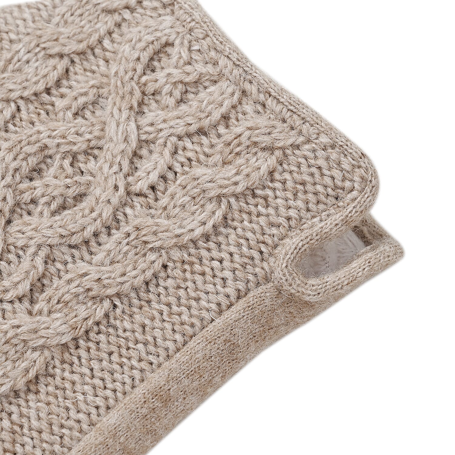 Cashmere Wool Gloves - Beige Cashmere Wool Gloves - Beige