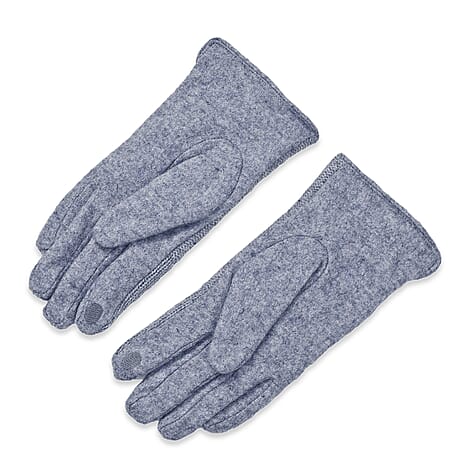 Cashmere Wool Gloves - Grey