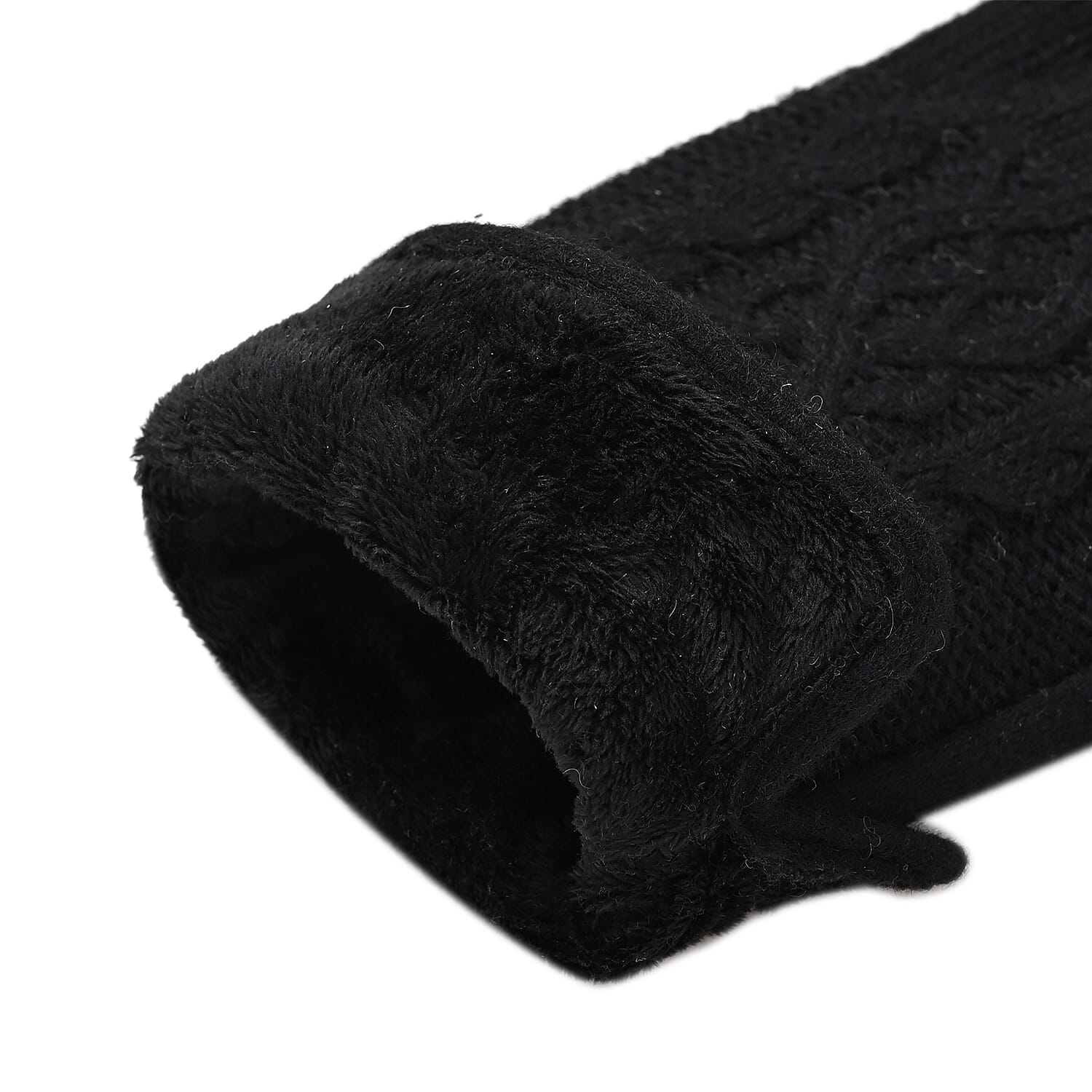 Winter Fashion Must Have - Designer Inspiration - Cashmere Wool Gloves - Black