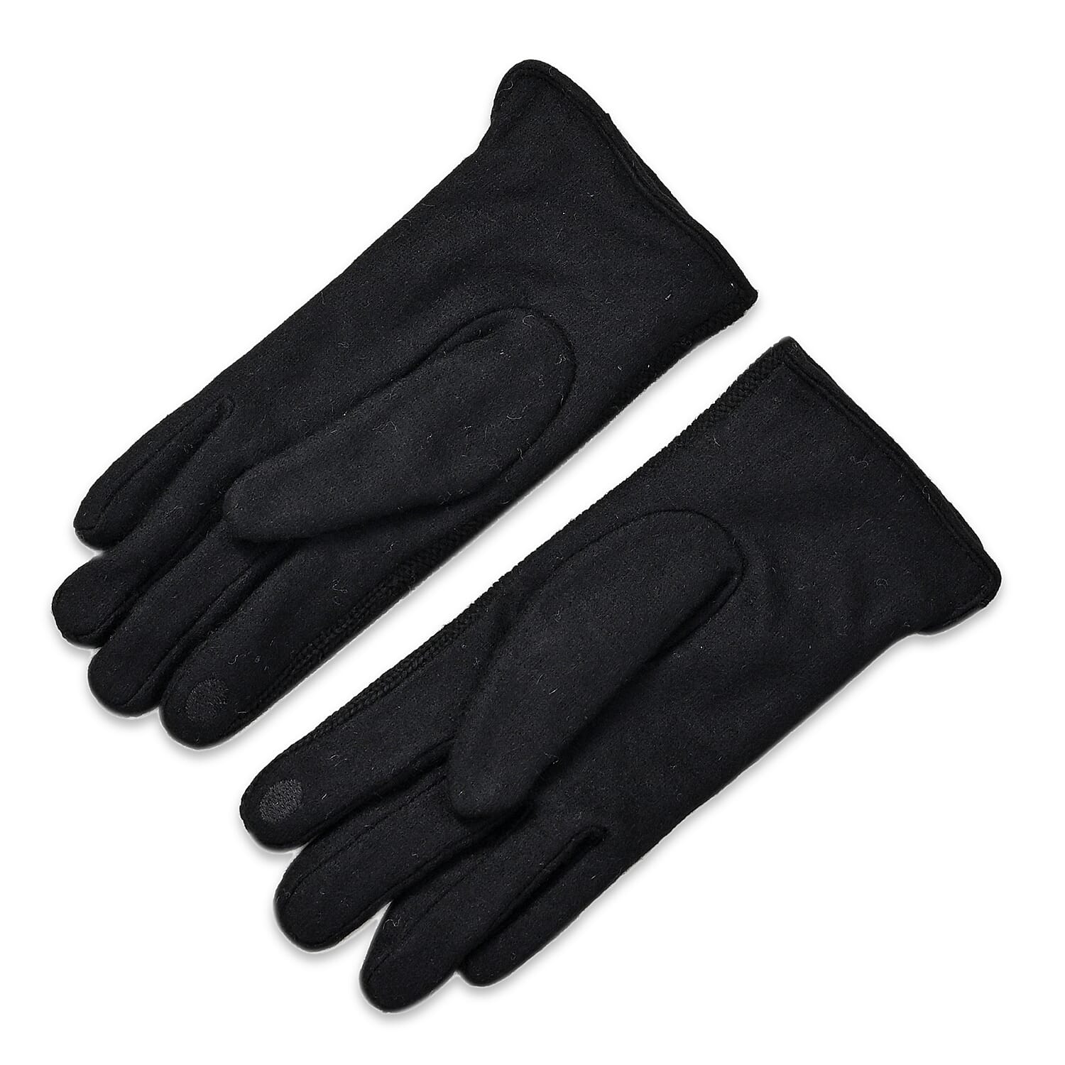 Winter Fashion Must Have - Designer Inspiration - Cashmere Wool Gloves - Black