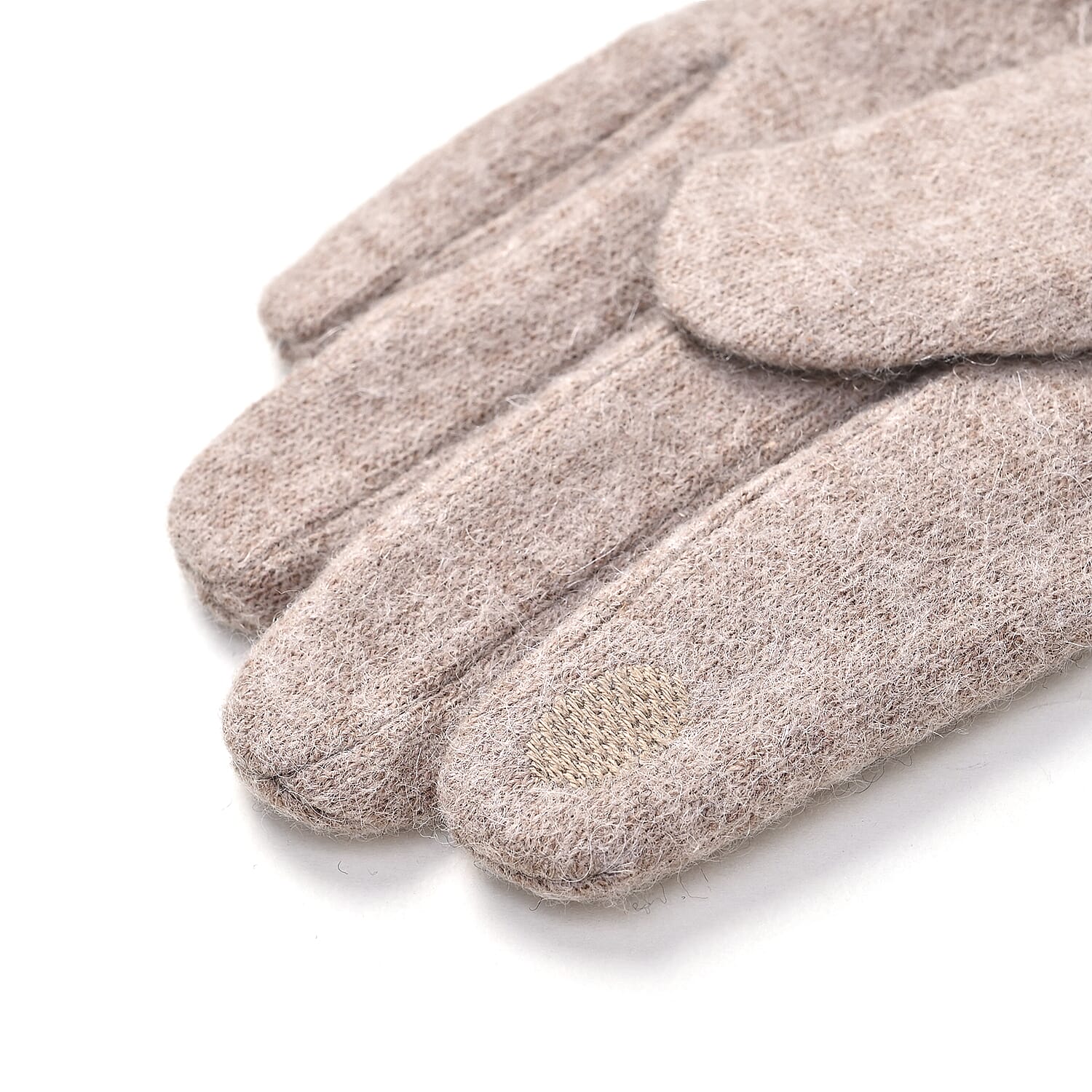 Cashmere Wool Winter Gloves - Beige