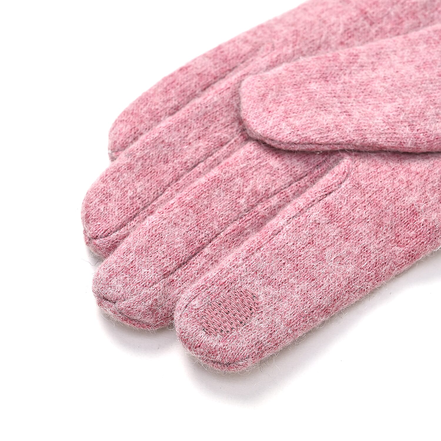 One Time Closeout - Cashmere Wool Gloves One Size- Pink