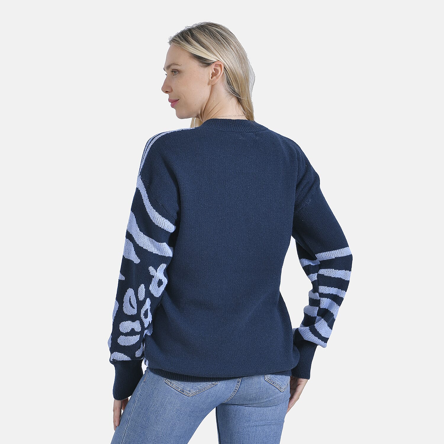 La Marey R-Neck Leopard Print Jumper