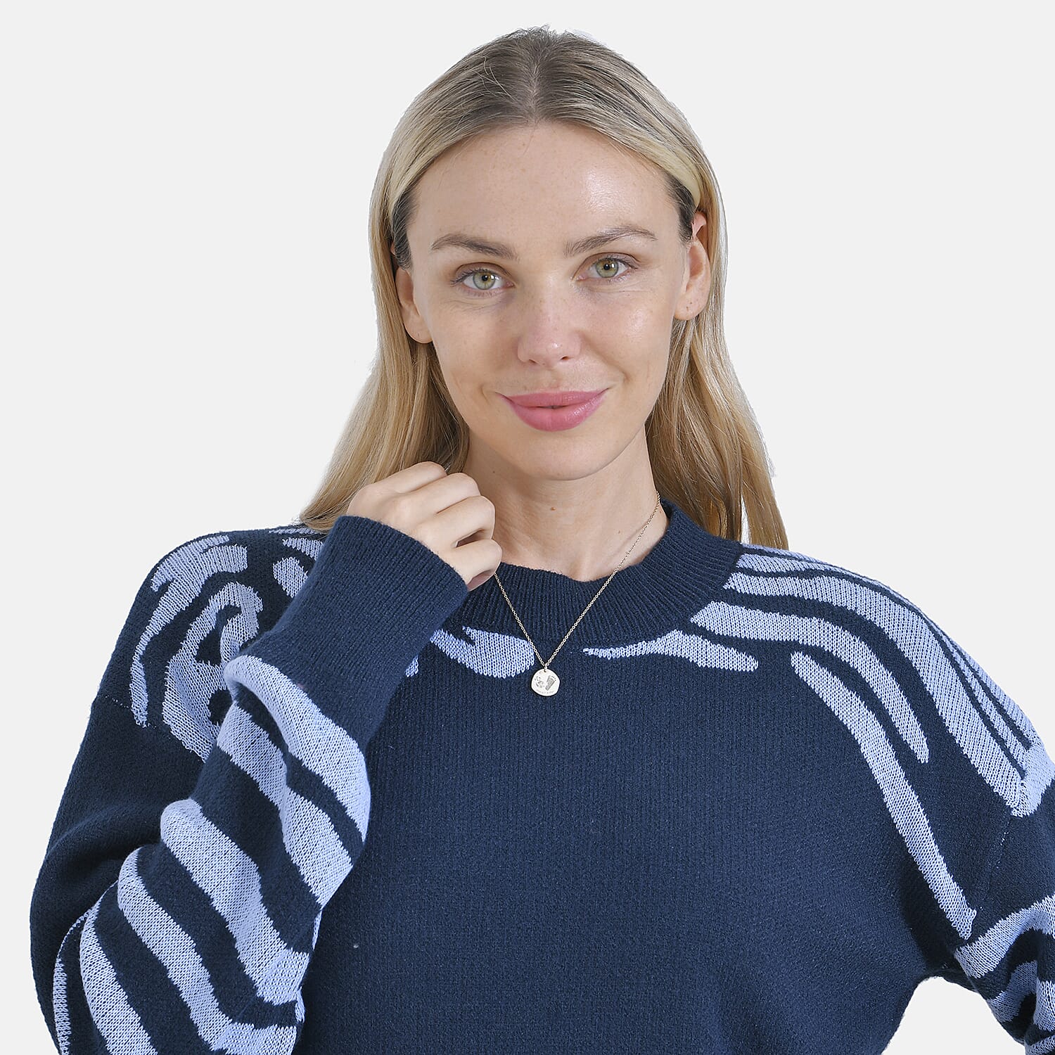 La Marey R-Neck Leopard Print Jumper