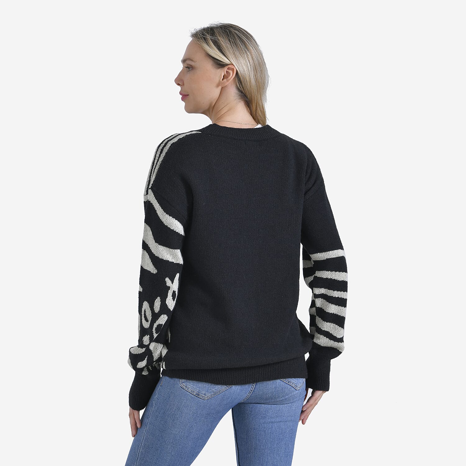 La Marey R-Neck Leopard Print Jumper