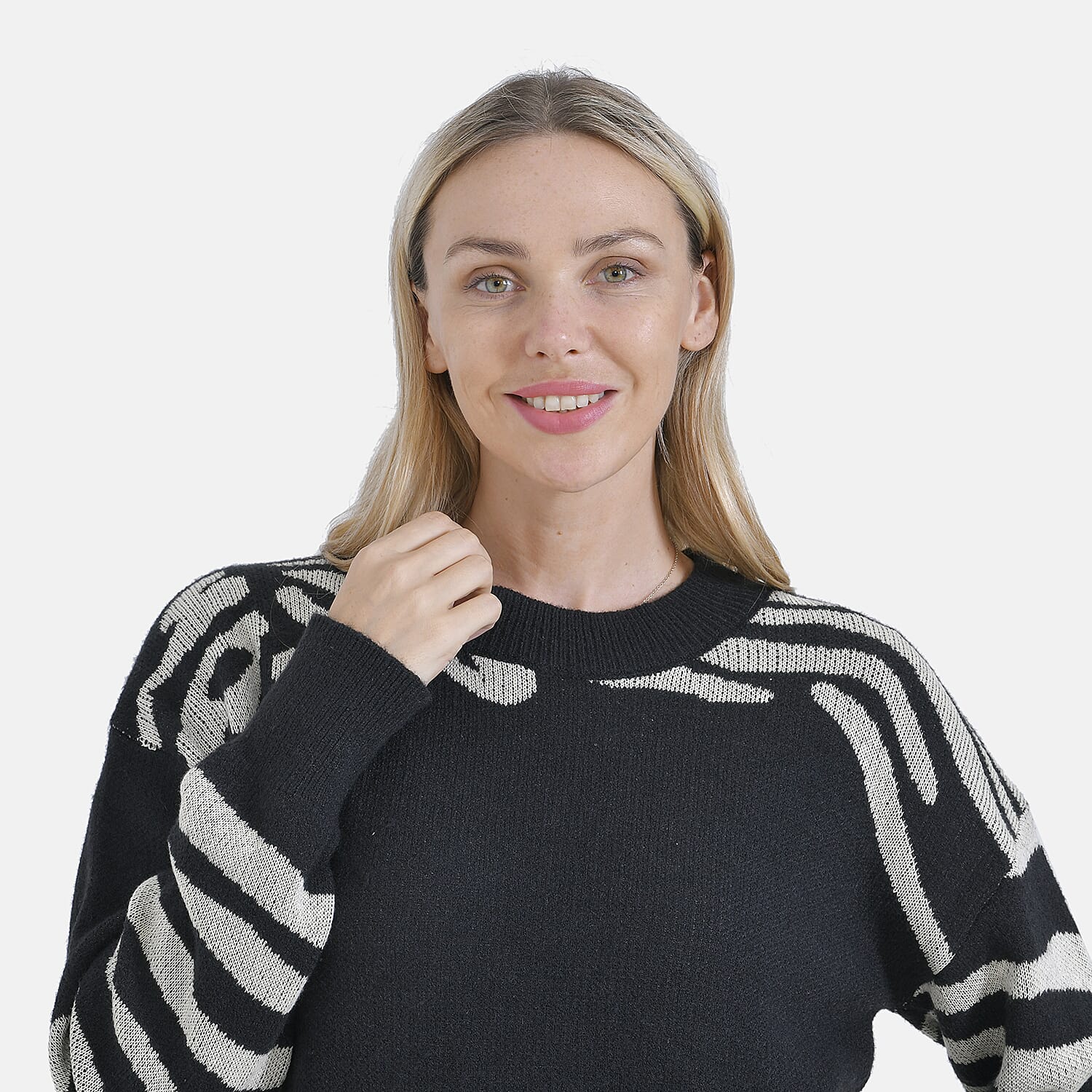 La Marey R-Neck Leopard Print Jumper