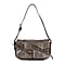 Leatherette Bowknot Design Crossbody Bag - Black