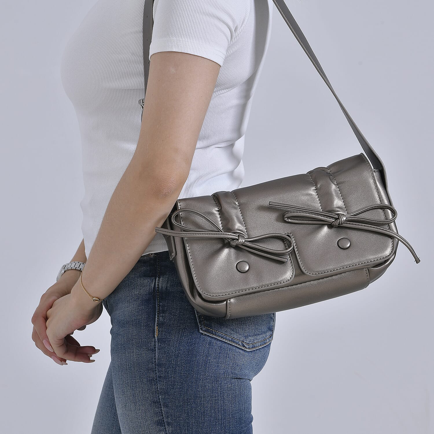 Stylish Bowknot Design Crossbody Bag