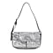 Leatherette Bowknot Design Crossbody Bag - Black