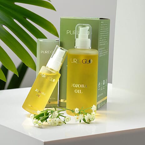 Pure Glo Cold Pressed Natural Jojoba Oil - 200ml - 50ml
