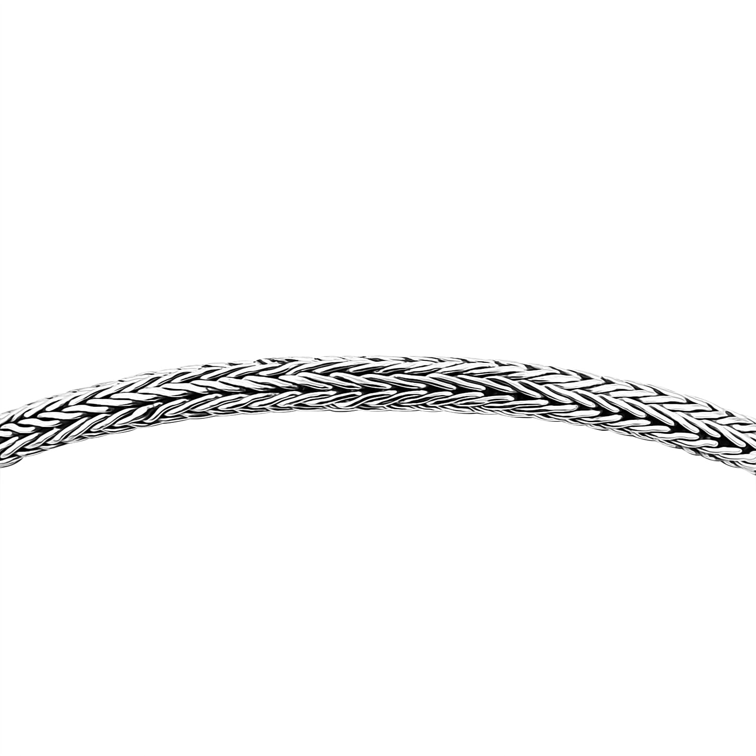 Royal Bali Collection - Sterling Silver Tulang Naga Bracelet (Size - 7.5),  Silver Wt. 7 Gms