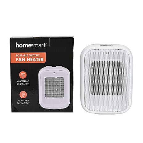 Homesmart Portable Electric Fan Heater (1500W) - White