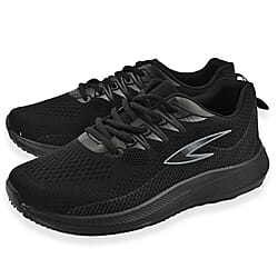 Urban Jacks Cleveland Men's Black Lace-Up Trainers