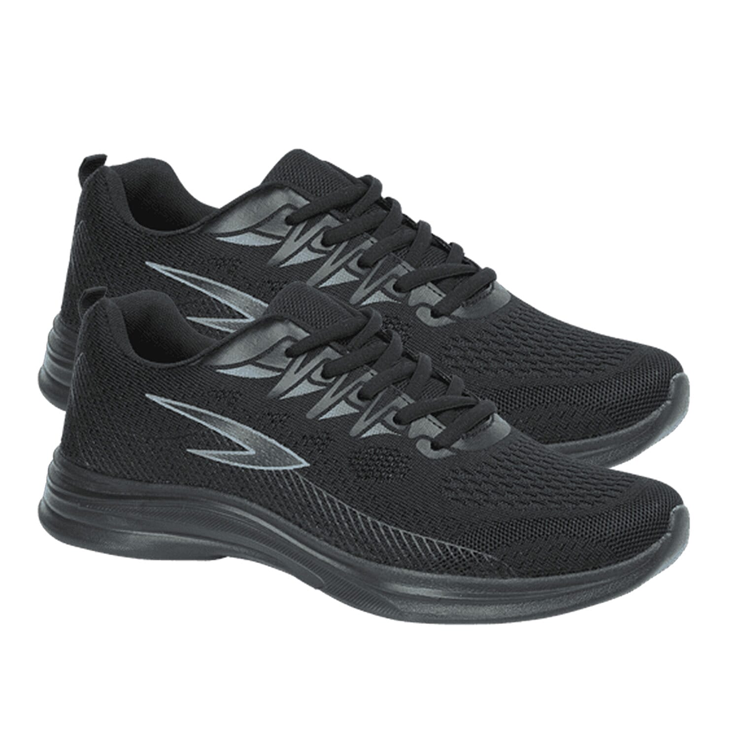 Urban Jacks Cleveland Men's Black Lace-Up Trainers