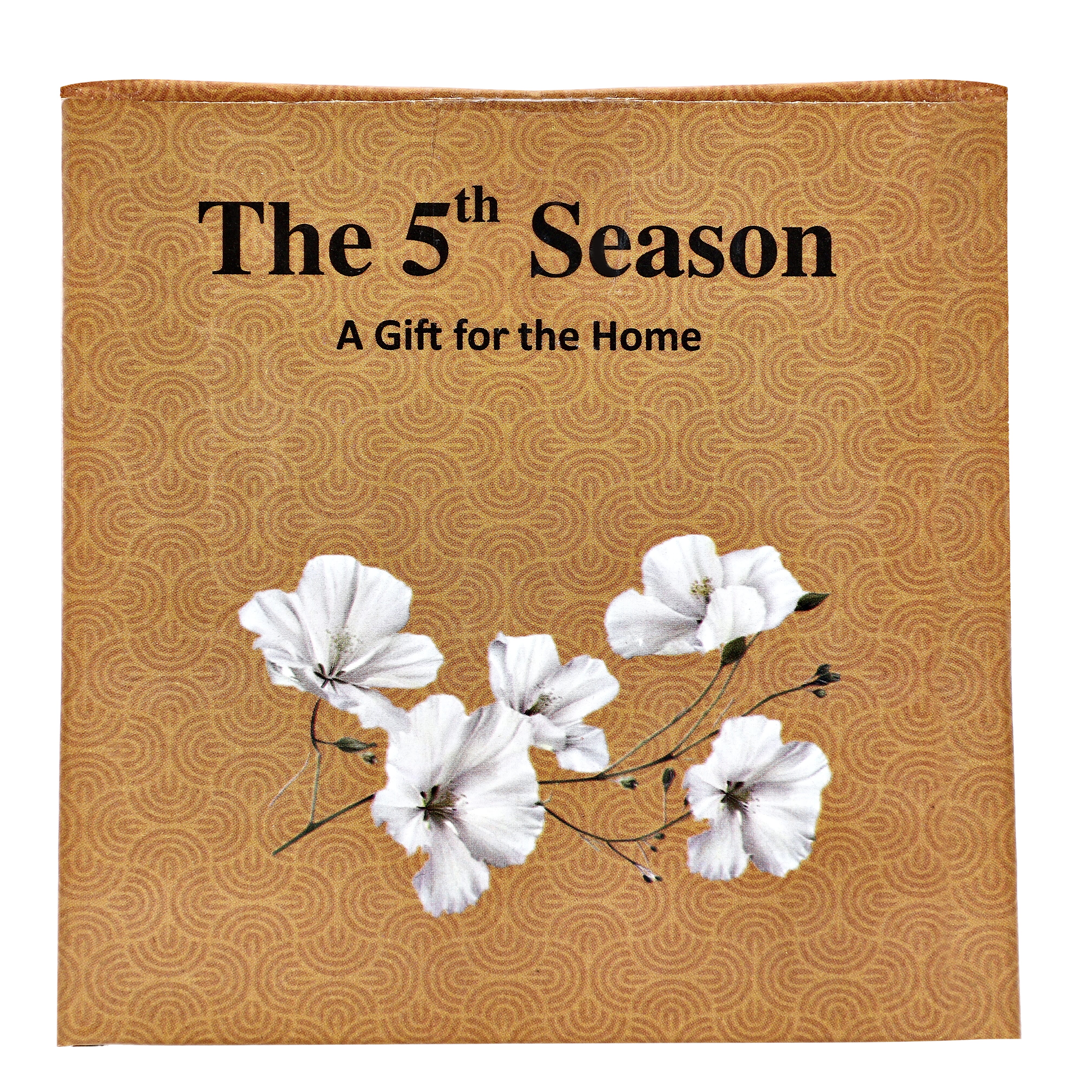 Decorative Gel Candle with Glowing Effect and Embedded Flowers (200g) - Citronella