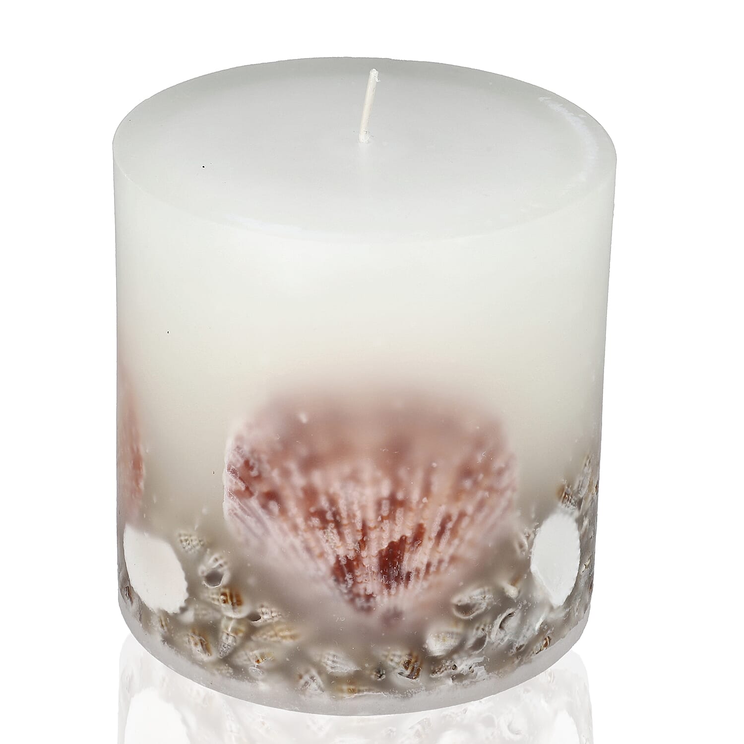 Botanical Pillar Candles with Floral Design (440 Gms) - Multi Color