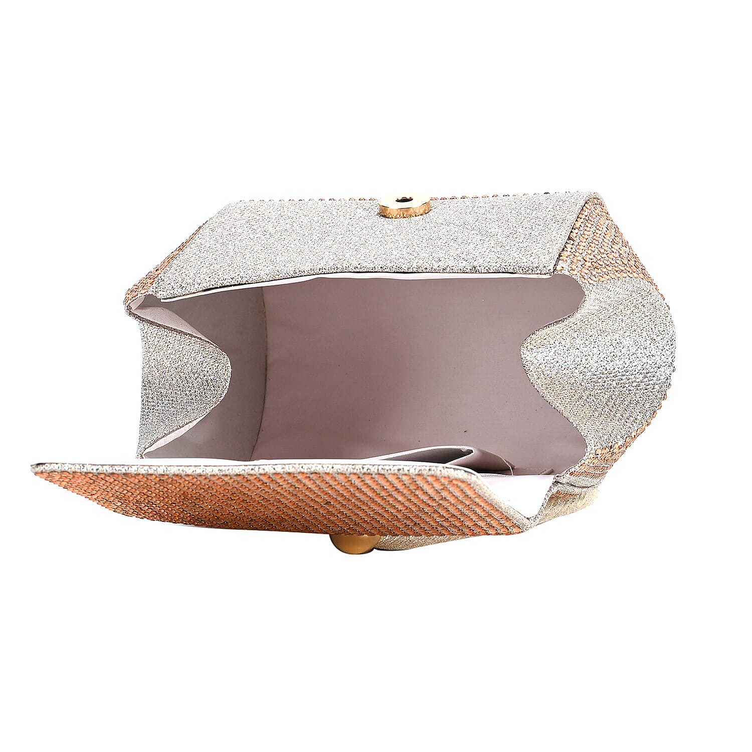 Crystal Clutch Bag - Rose Gold