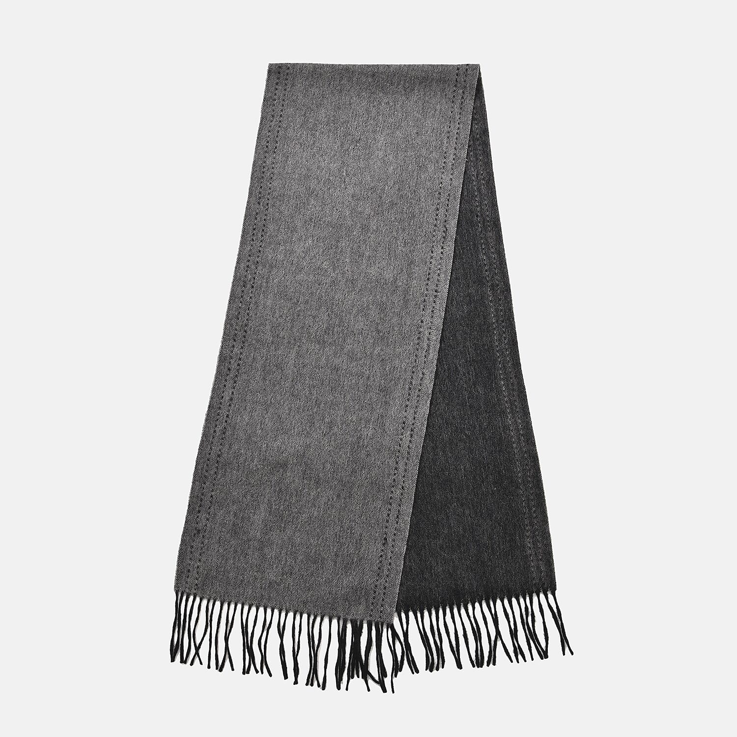 Stylish and Versatile Unisex 100% Wool Scarf - Dark Grey Stylish and Versatile Unisex 100% Wool Scarf - Dark Grey